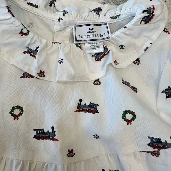 Petite Plume Christmas Nightgown Size 8 - Picture 2 of 4